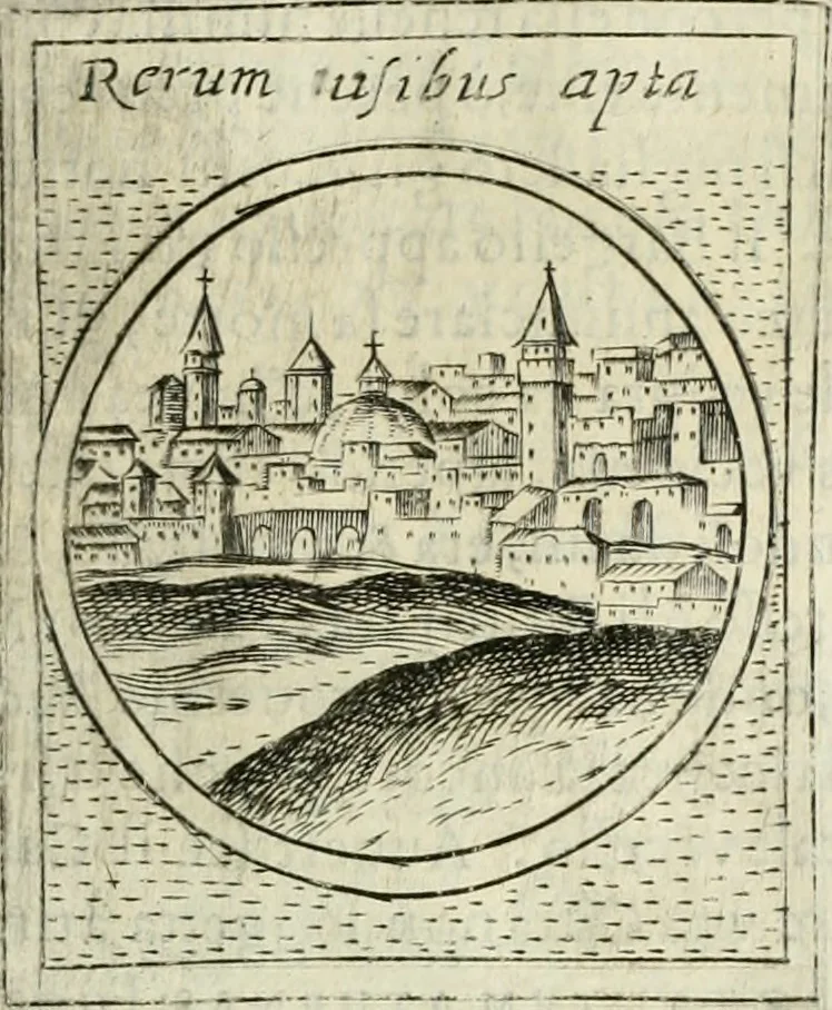 An illustration from Teatro d'imprese, 1623, leaf 744