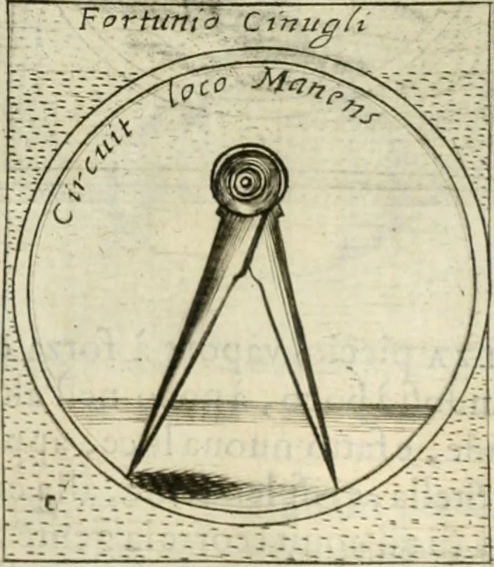 An illustration from Teatro d'imprese, 1623, leaf 757