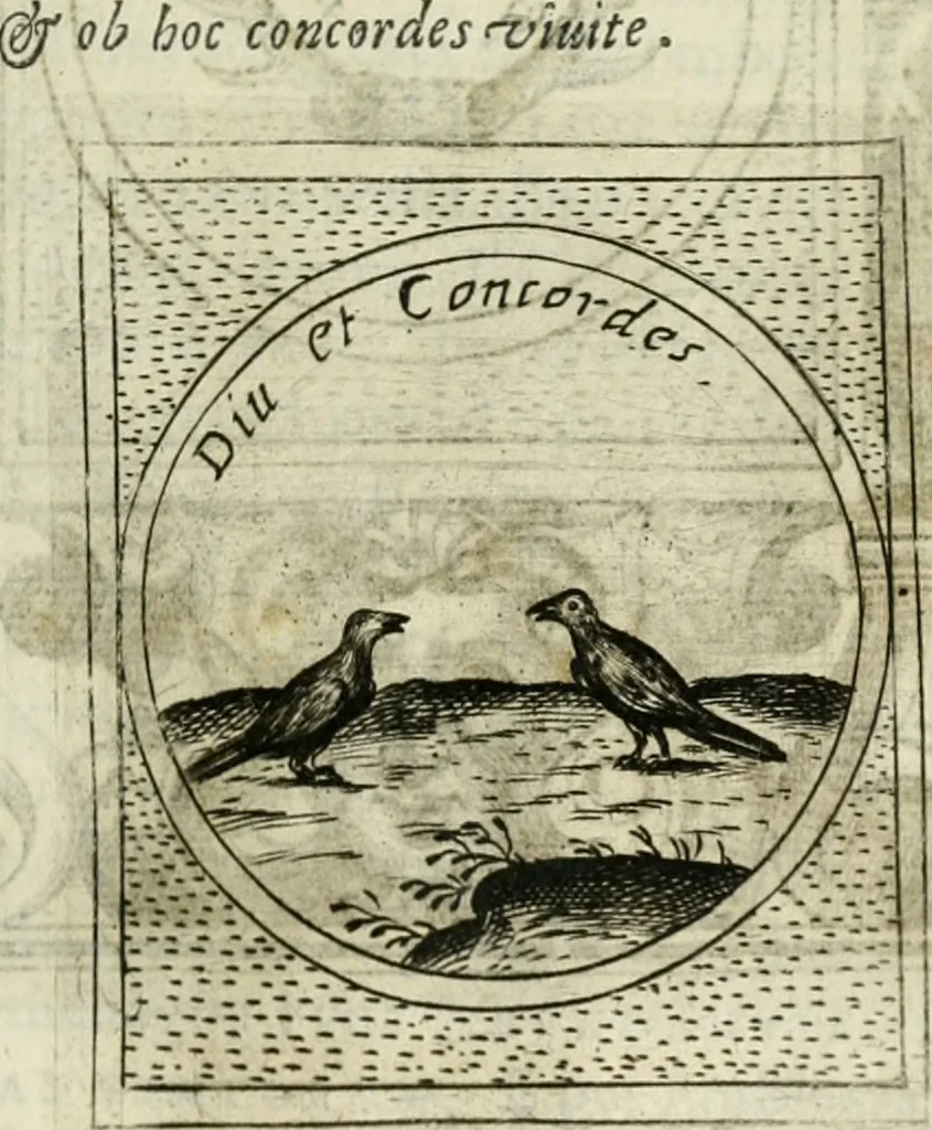 An illustration from Teatro d'imprese, 1623, leaf 764