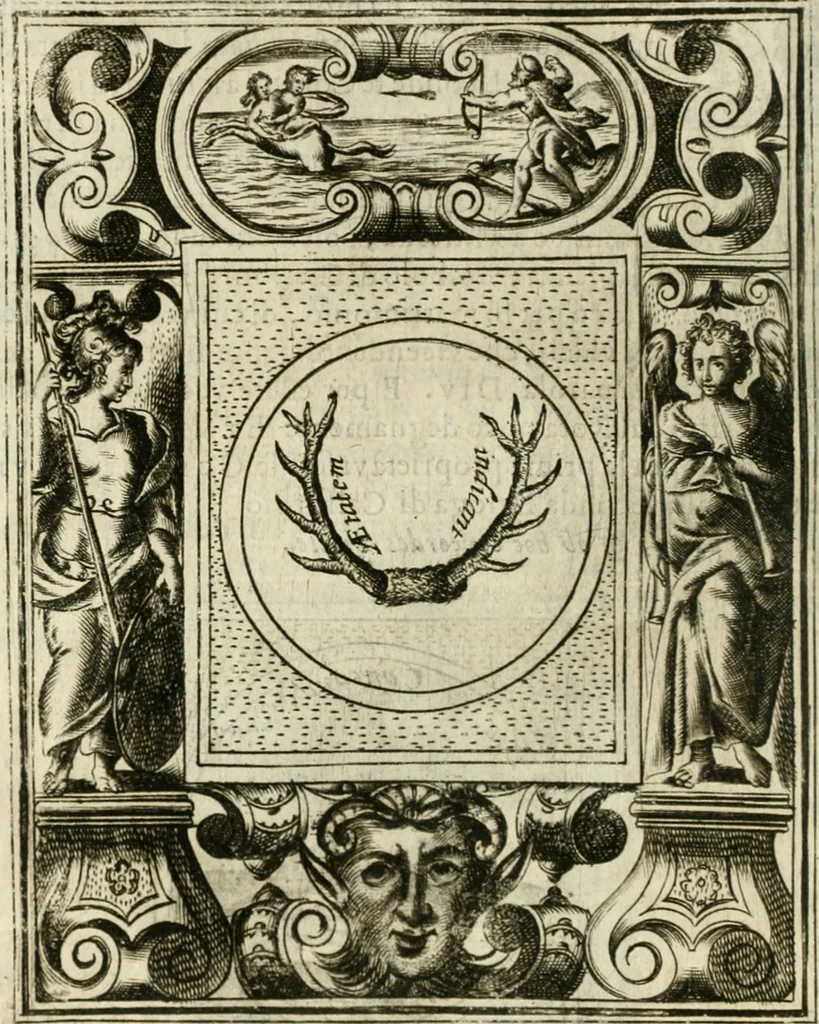An illustration from Teatro d'imprese, 1623, leaf 765