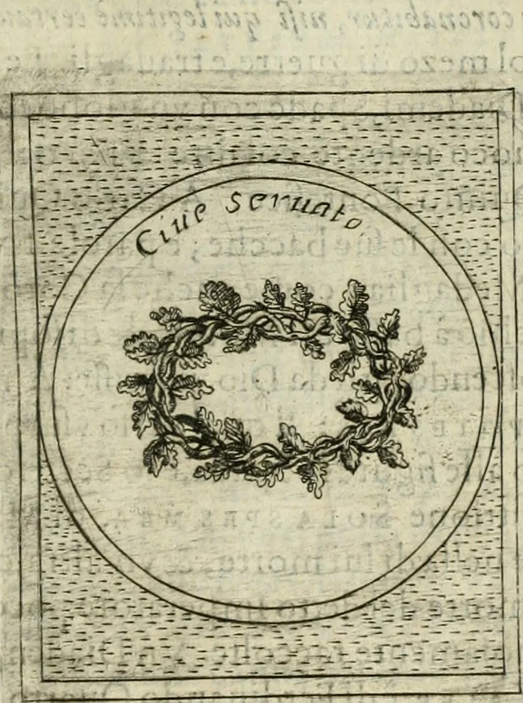 An illustration from Teatro d'imprese, 1623, leaf 768