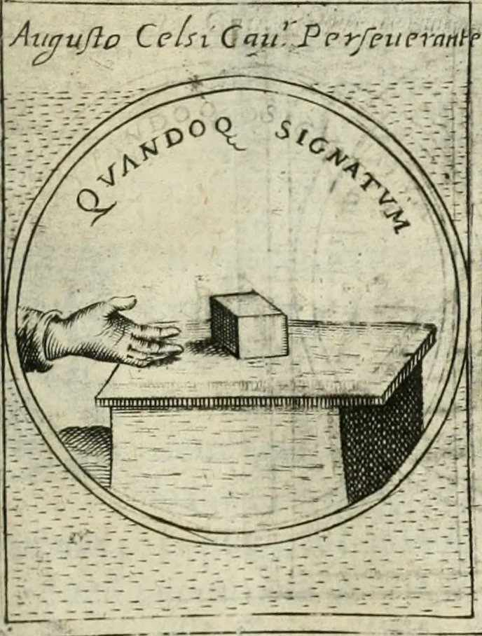 An illustration from Teatro d'imprese, 1623, leaf 784