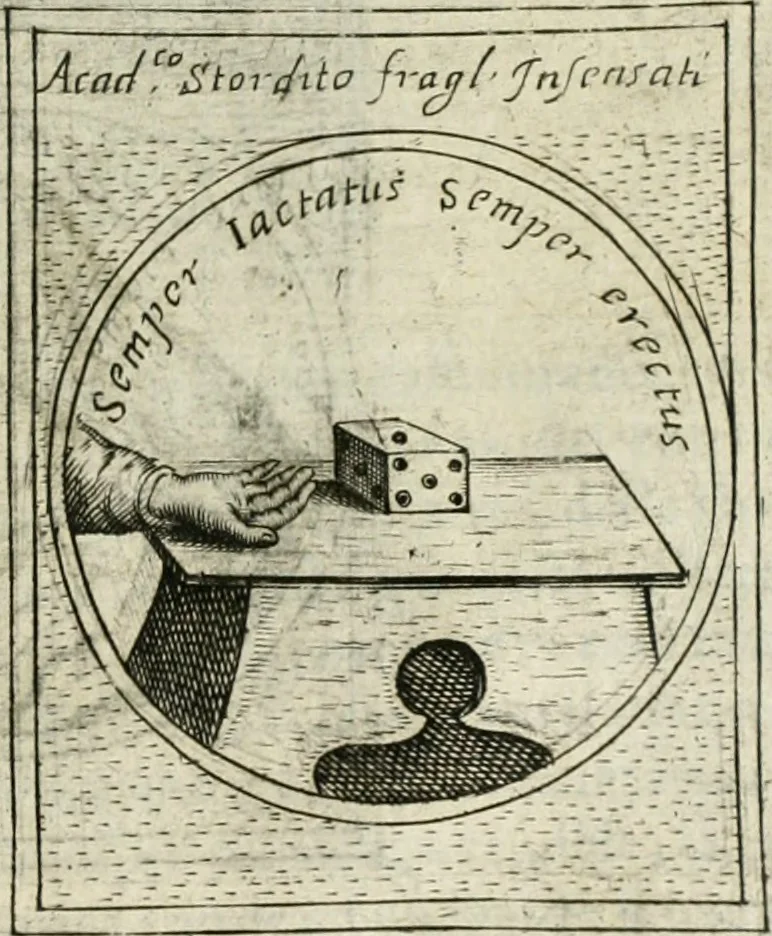 An illustration from Teatro d'imprese, 1623, leaf 784