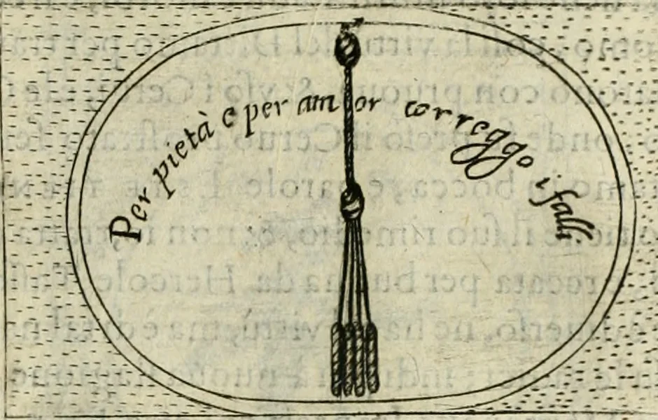 An illustration from Teatro d'imprese, 1623, leaf 800