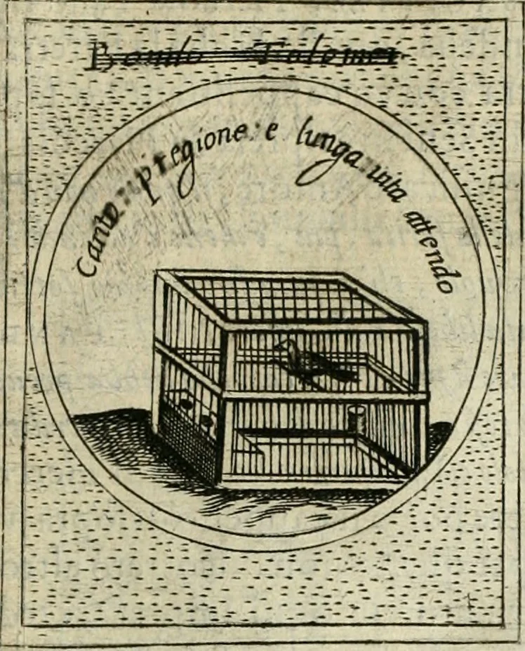 An illustration from Teatro d'imprese, 1623, leaf 826