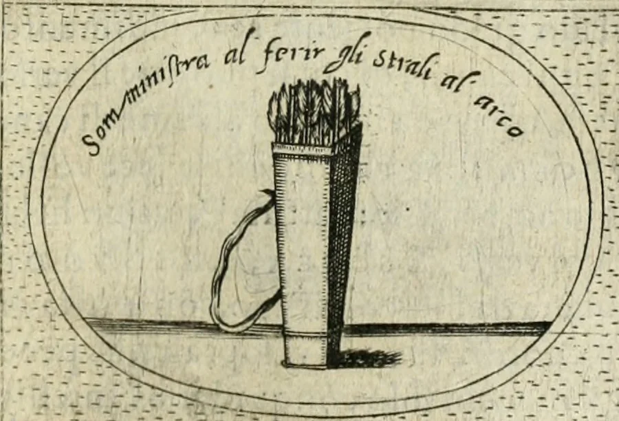 An illustration from Teatro d'imprese, 1623, leaf 826