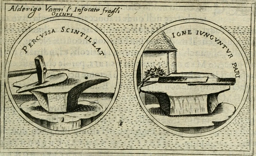 An illustration from Teatro d'imprese, 1623, leaf 832