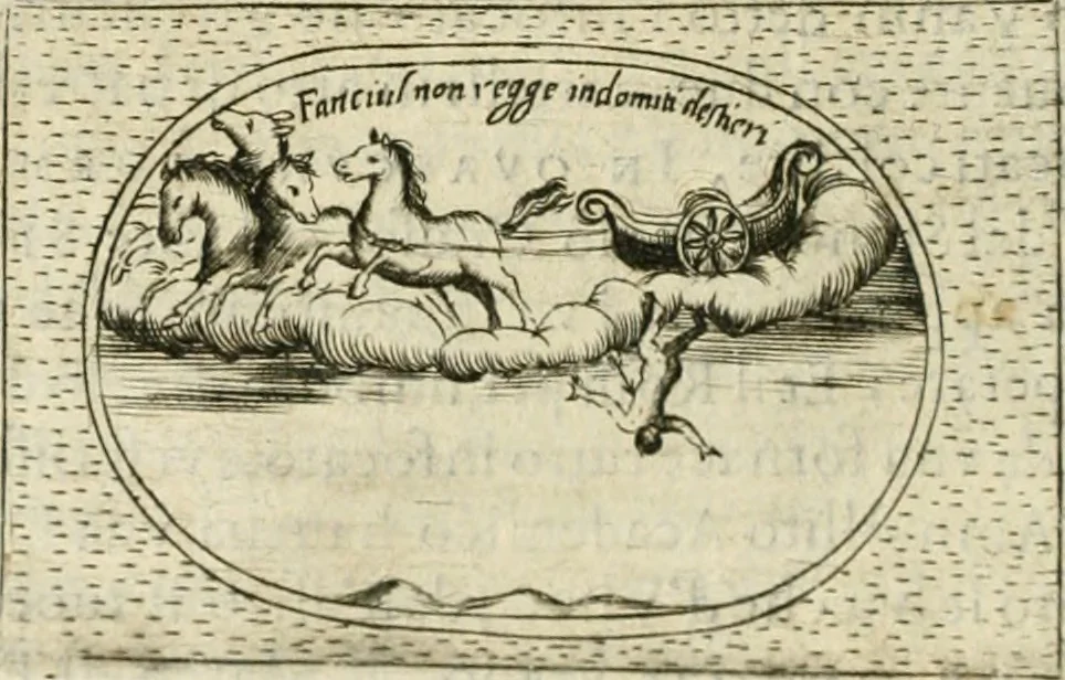 An illustration from Teatro d'imprese, 1623, leaf 833