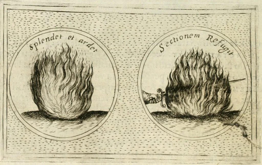 An illustration from Teatro d'imprese, 1623, leaf 835