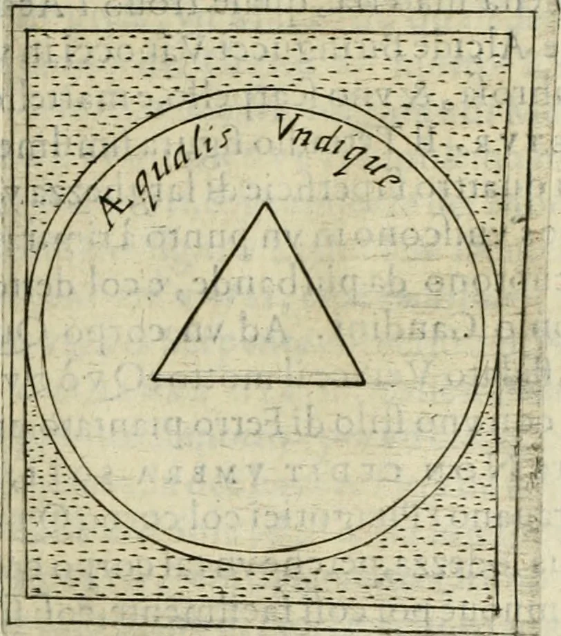 An illustration from Teatro d'imprese, 1623, leaf 838