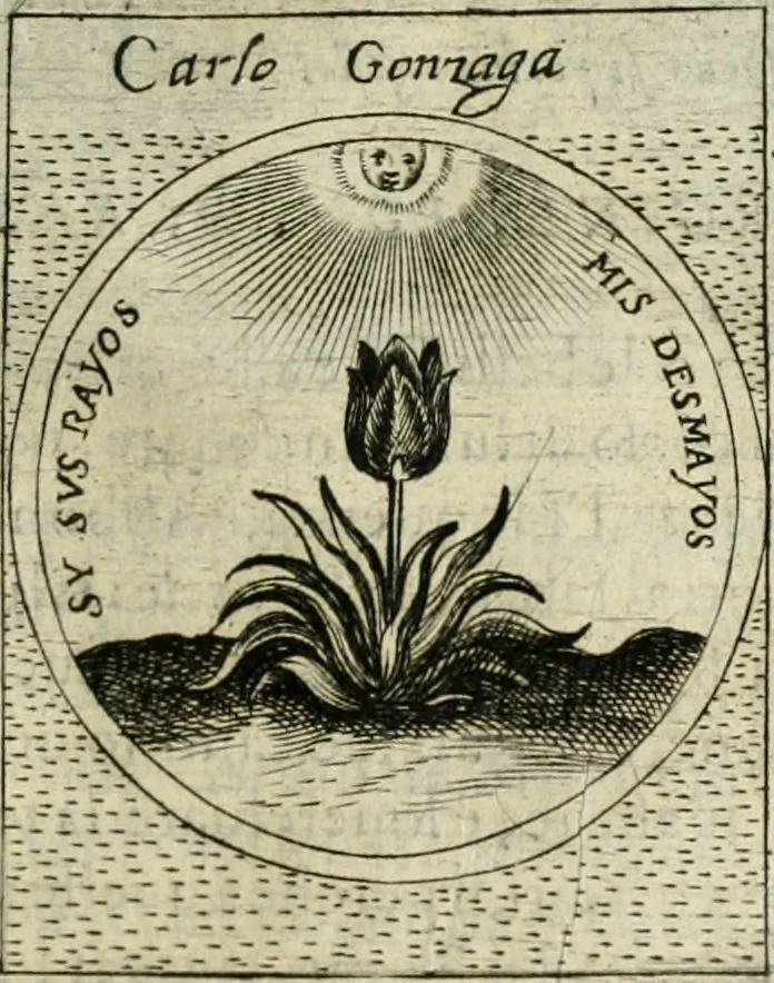 An illustration from Teatro d'imprese, 1623, leaf 840