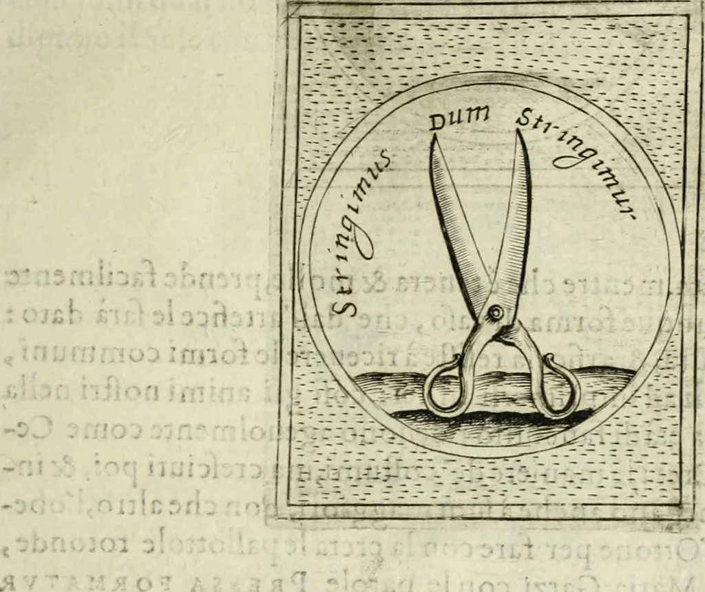 An illustration from Teatro d'imprese, 1623, leaf 848