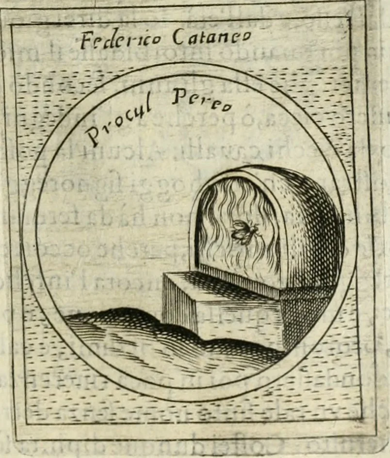 An illustration from Teatro d'imprese, 1623, leaf 852