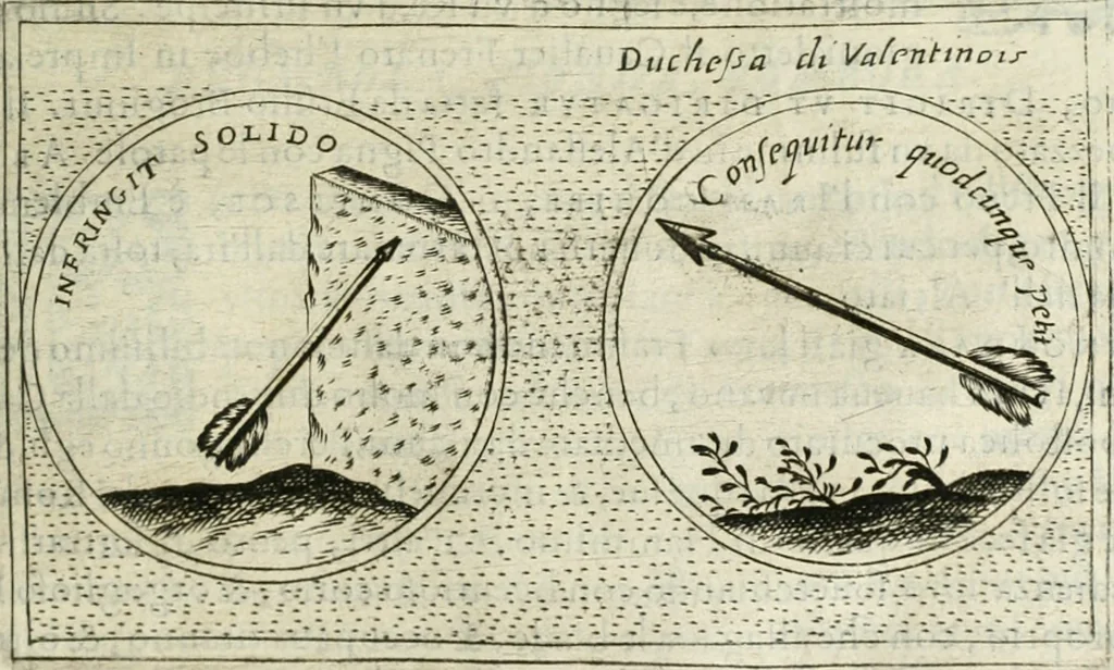An illustration from Teatro d'imprese, 1623, leaf 856