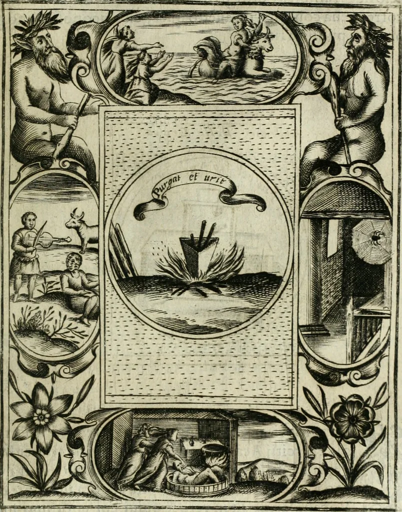 An illustration from Teatro d'imprese, 1623, leaf 866