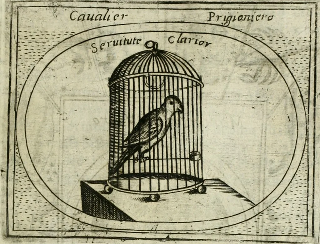 An illustration from Teatro d'imprese, 1623, leaf 868