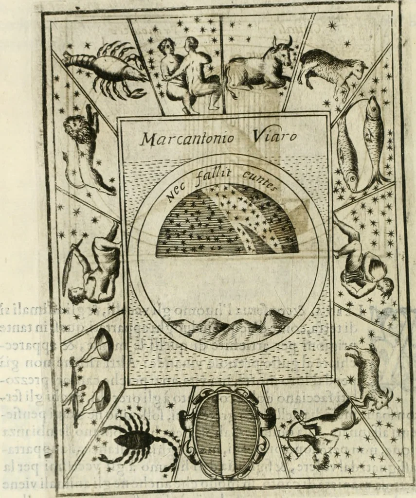 An illustration from Teatro d'imprese, 1623, leaf 869