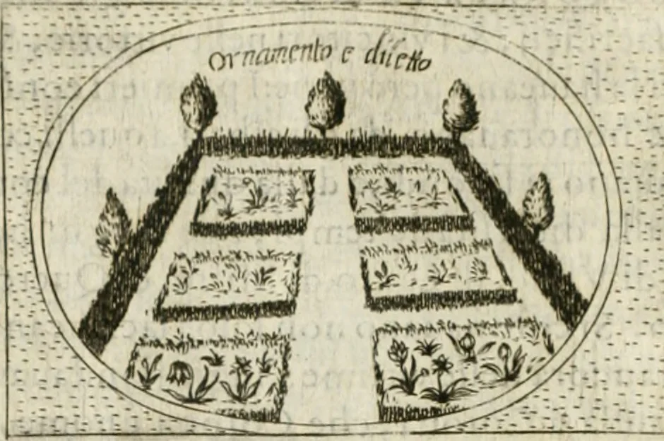 An illustration from Teatro d'imprese, 1623, leaf 881