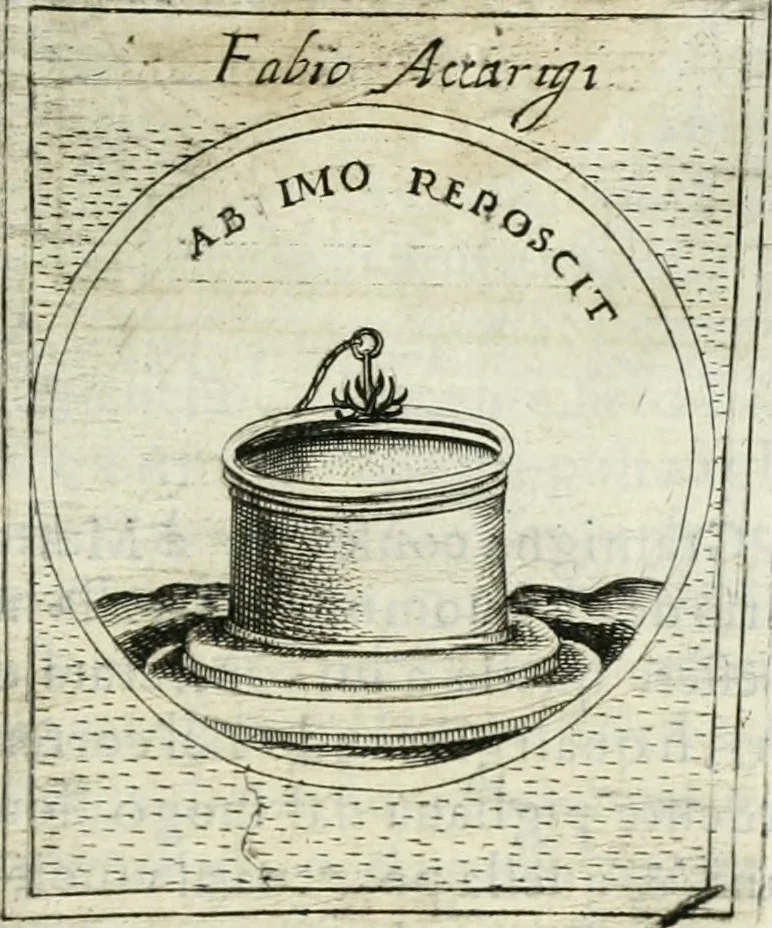 An illustration from Teatro d'imprese, 1623, leaf 896