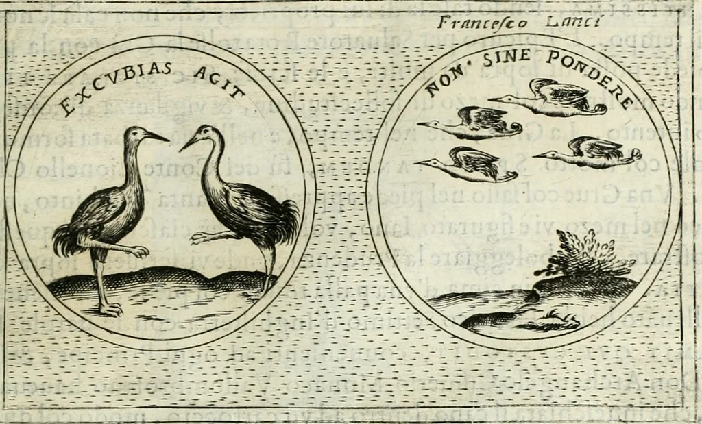 An illustration from Teatro d'imprese, 1623, leaf 906