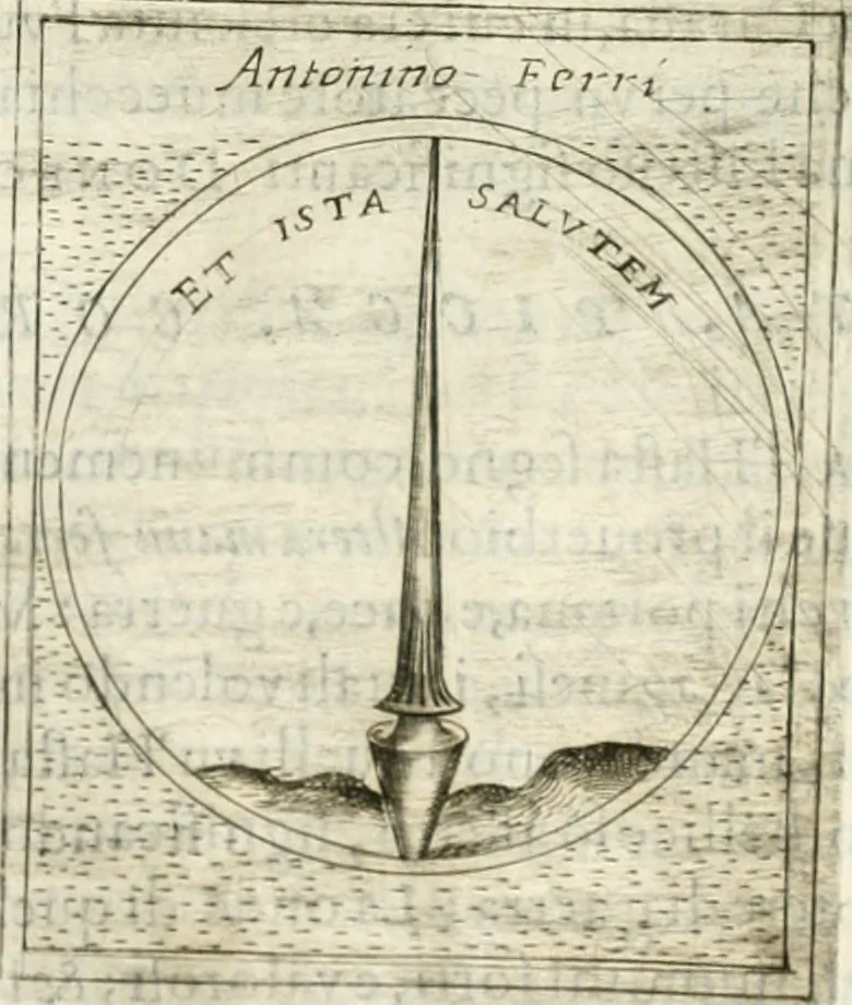 An illustration from Teatro d'imprese, 1623, leaf 909