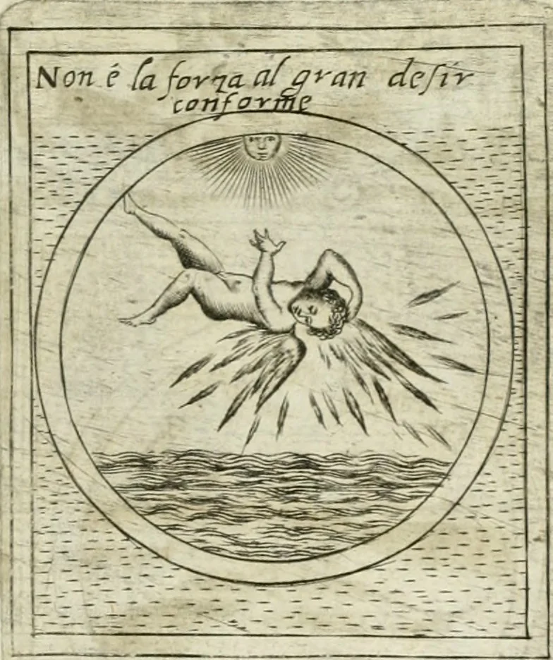 An illustration from Teatro d'imprese, 1623, leaf 926