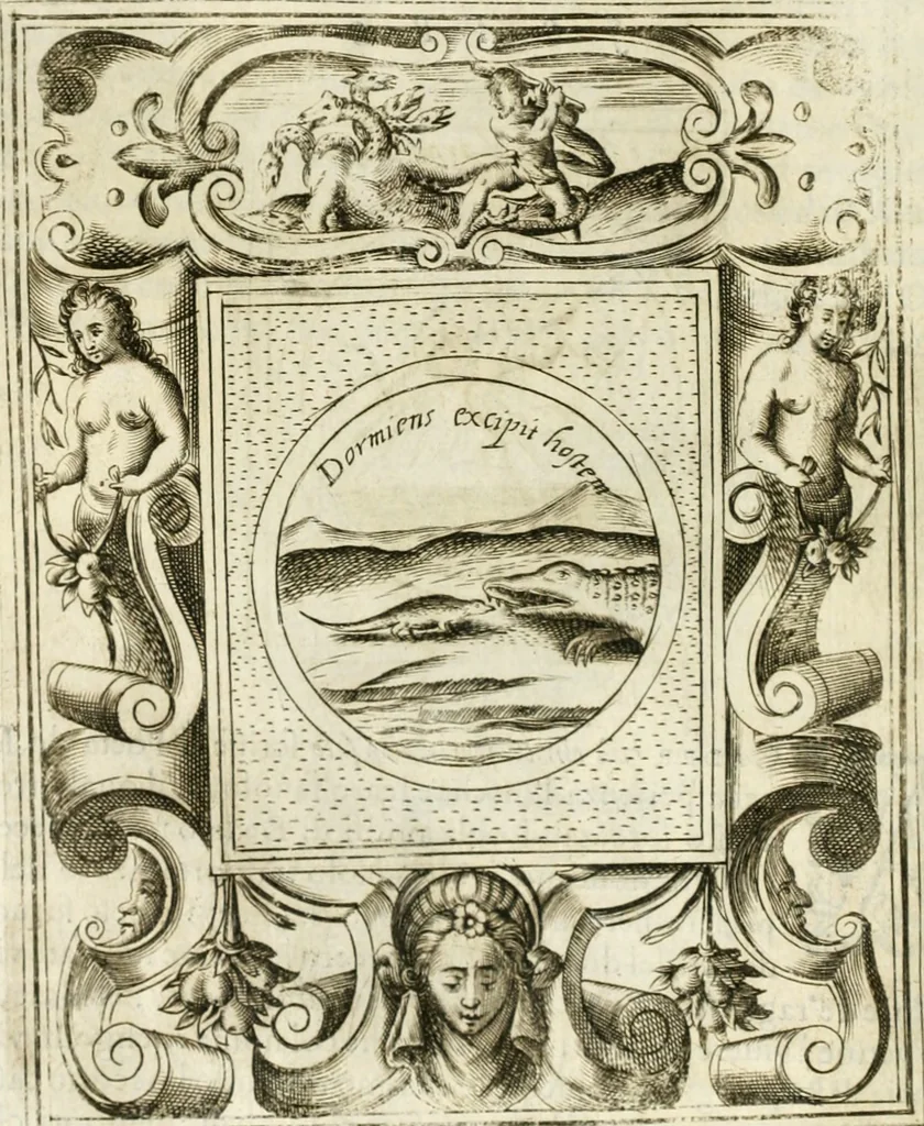 An illustration from Teatro d'imprese, 1623, leaf 927
