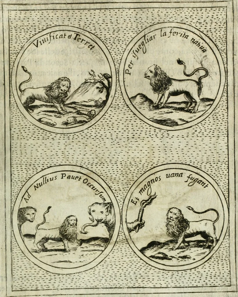 An illustration from Teatro d'imprese, 1623, leaf 956