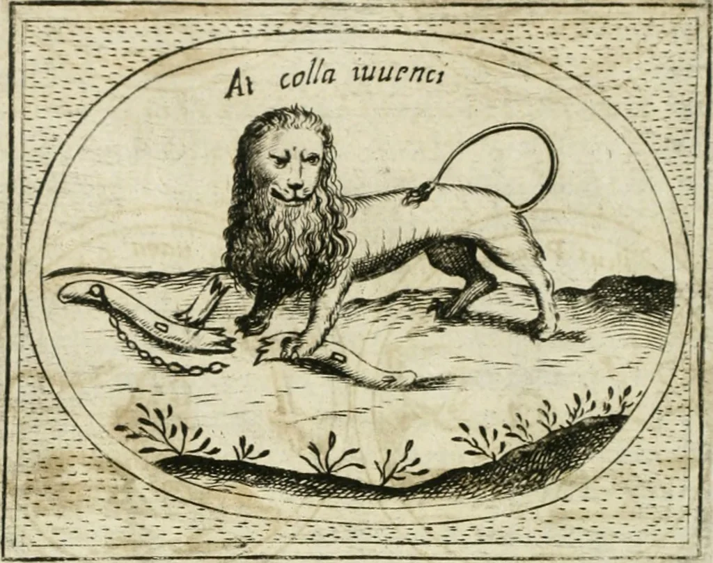 An illustration from Teatro d'imprese, 1623, leaf 957
