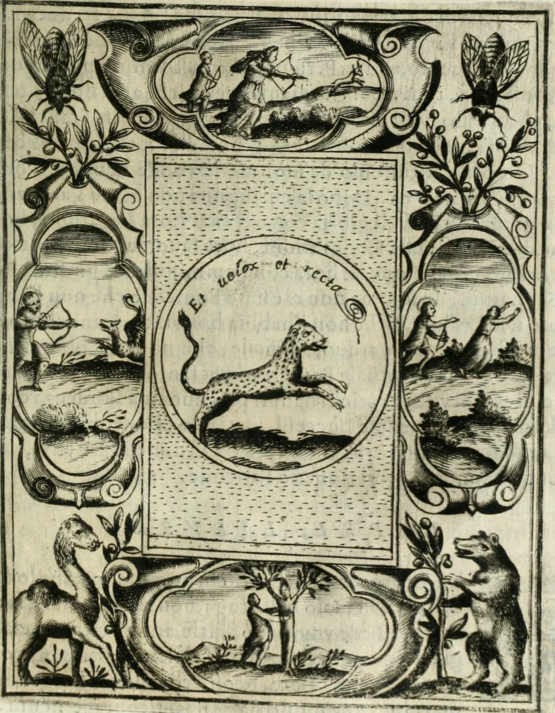 An illustration from Teatro d'imprese, 1623, leaf 958