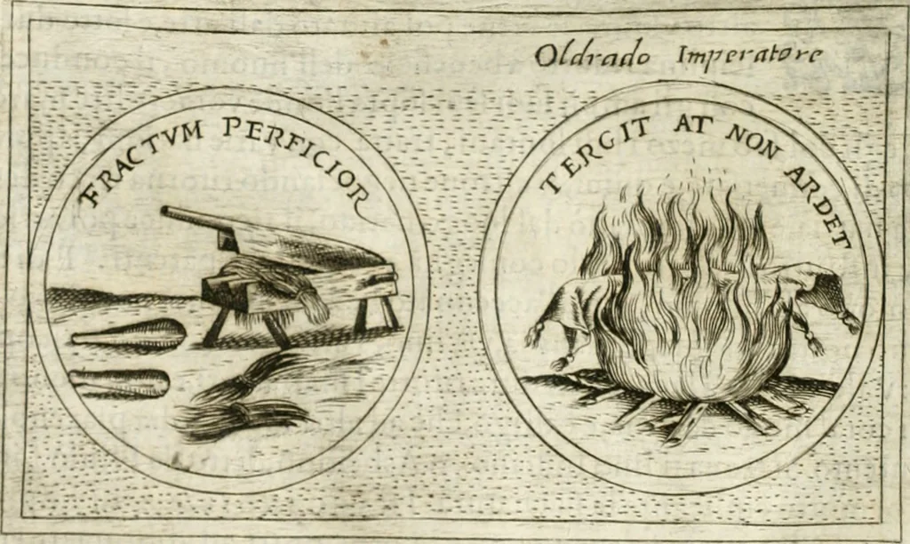 An illustration from Teatro d'imprese, 1623, leaf 967