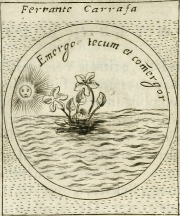 An illustration from Teatro d'imprese, 1623, leaf 971