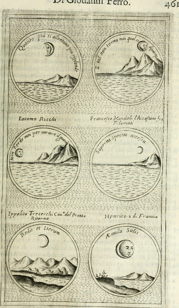 An illustration from Teatro d'imprese, 1623, leaf 978