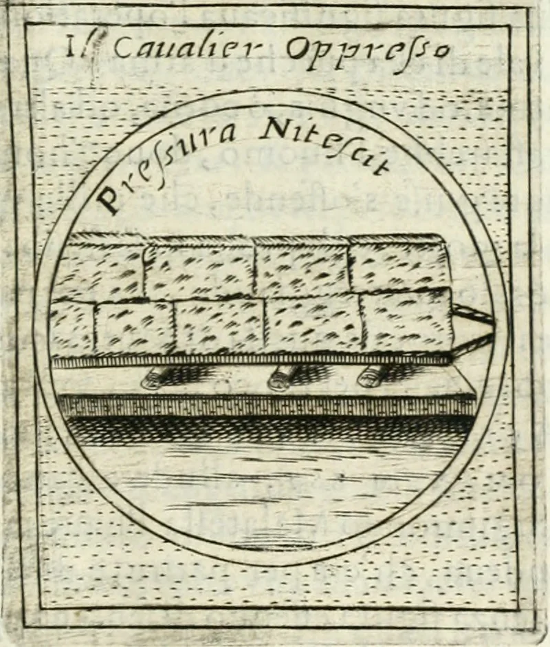 An illustration from Teatro d'imprese, 1623, leaf 986