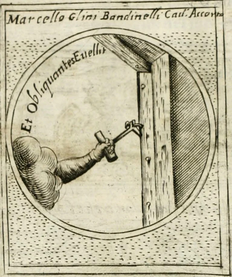 An illustration from Teatro d'imprese, 1623, leaf 995