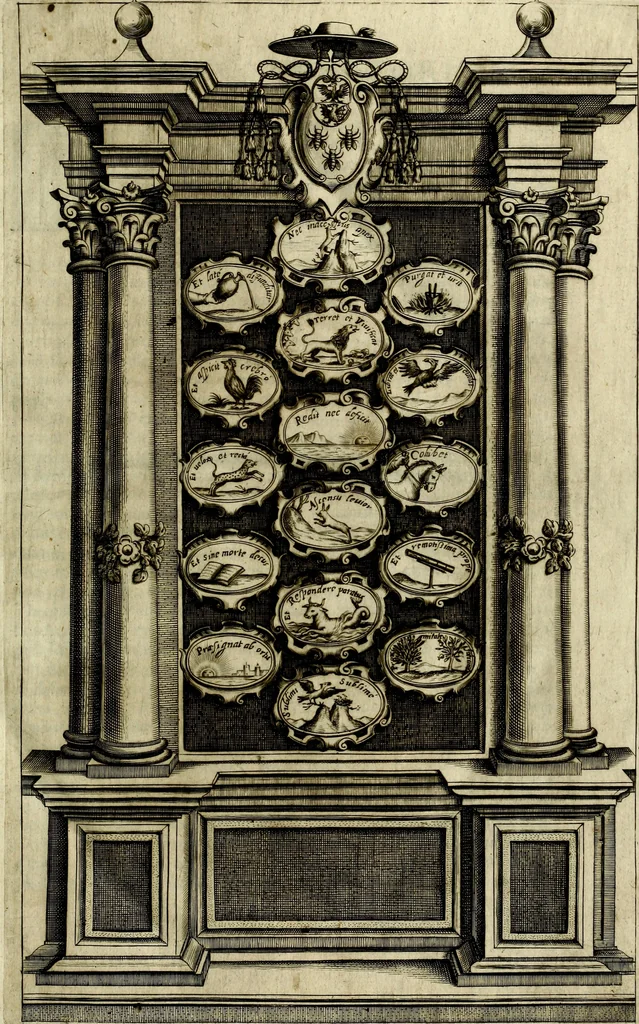 An illustration from Teatro d'imprese, 1623, leaf 10