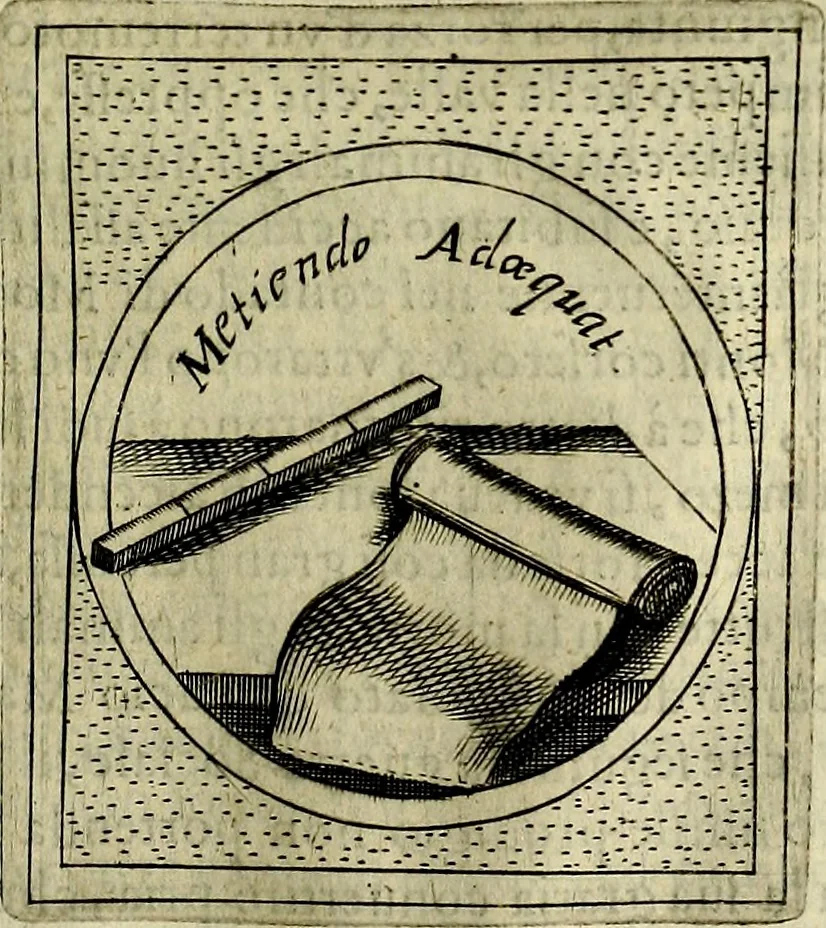 An illustration from Teatro d'imprese, 1623, leaf 1002