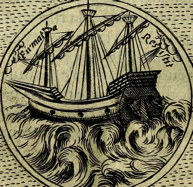 An illustration from Teatro d'imprese, 1623, leaf 1021