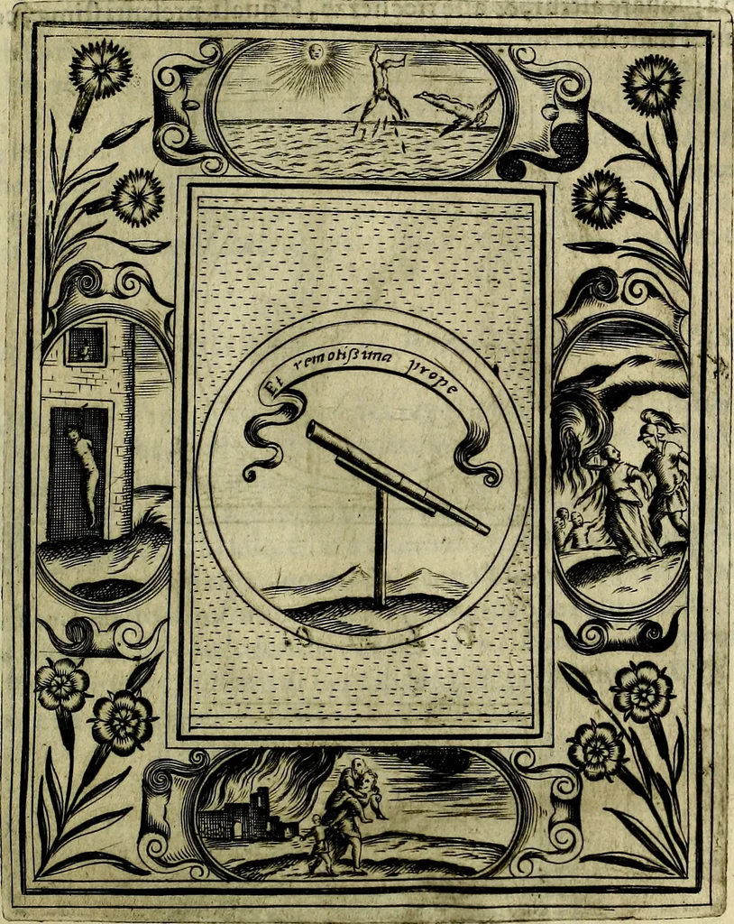 An illustration from Teatro d'imprese, 1623, leaf 1034