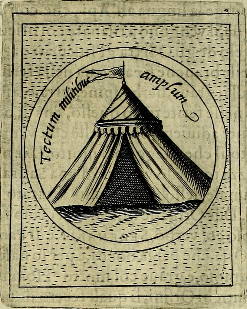 An illustration from Teatro d'imprese, 1623, leaf 1045