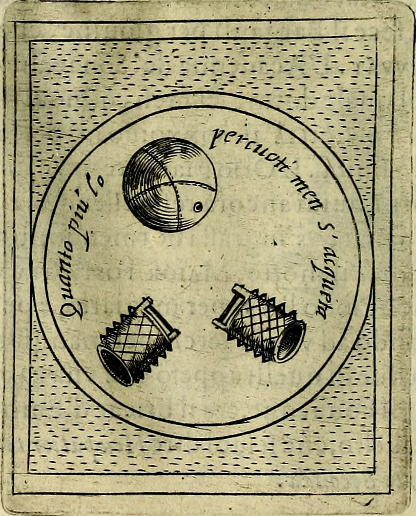 An illustration from Teatro d'imprese, 1623, leaf 1045