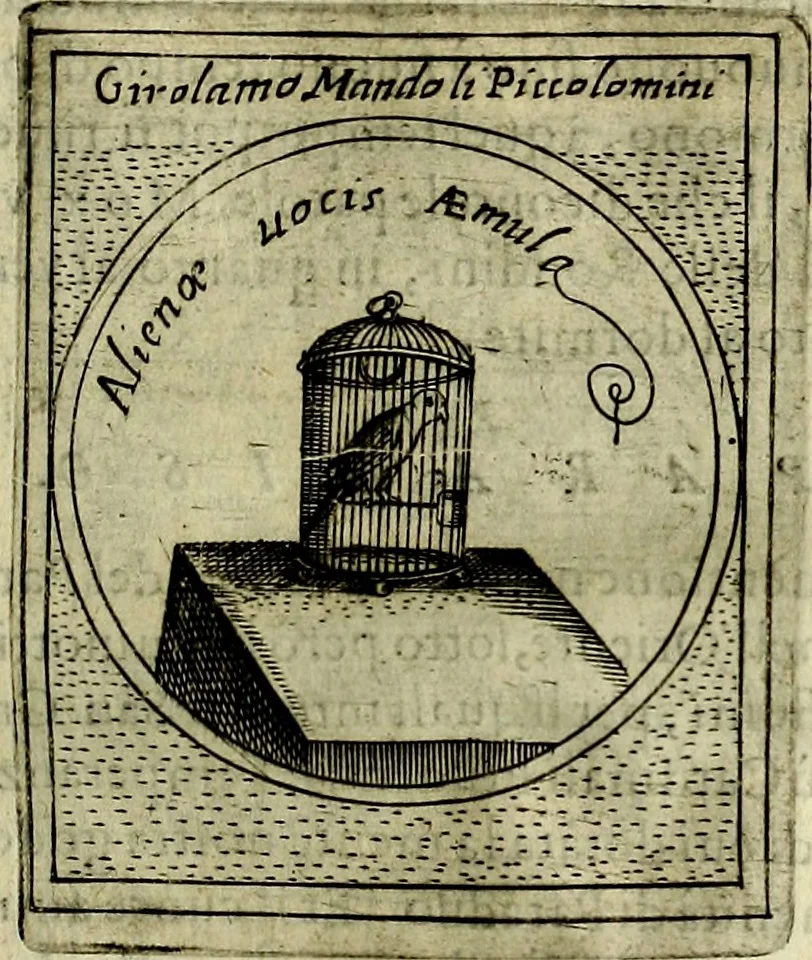 An illustration from Teatro d'imprese, 1623, leaf 1052