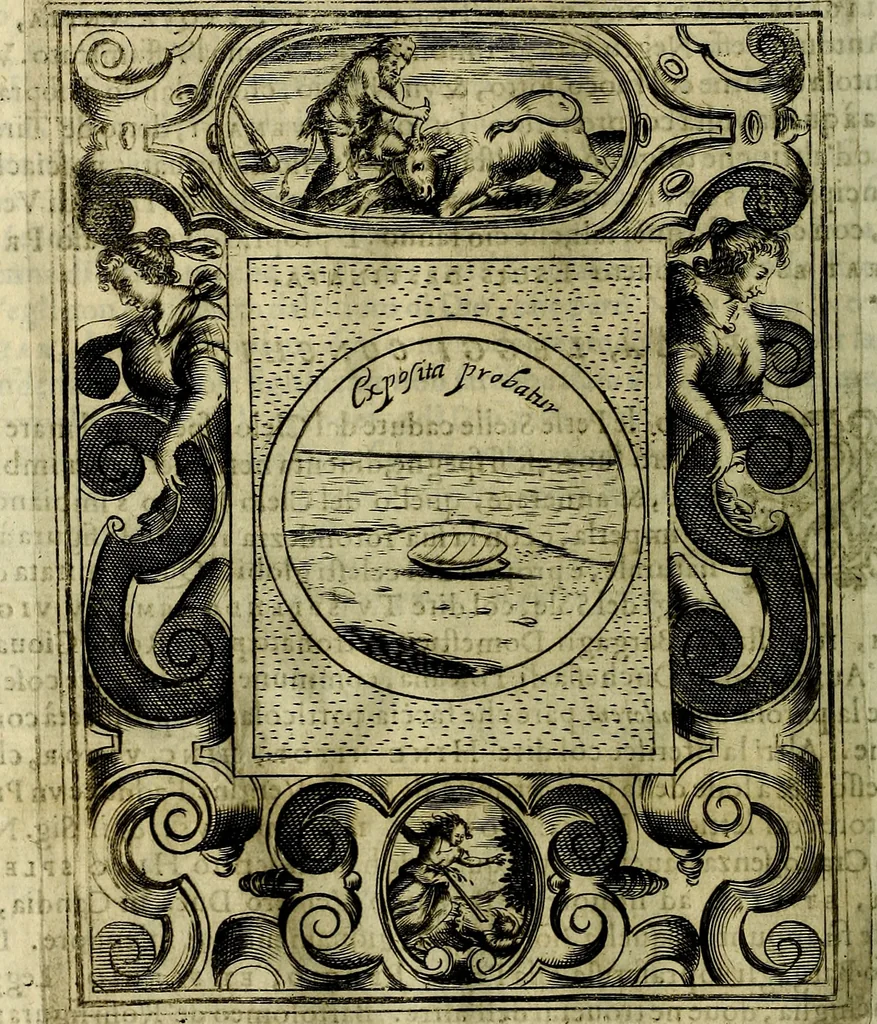 An illustration from Teatro d'imprese, 1623, leaf 1065