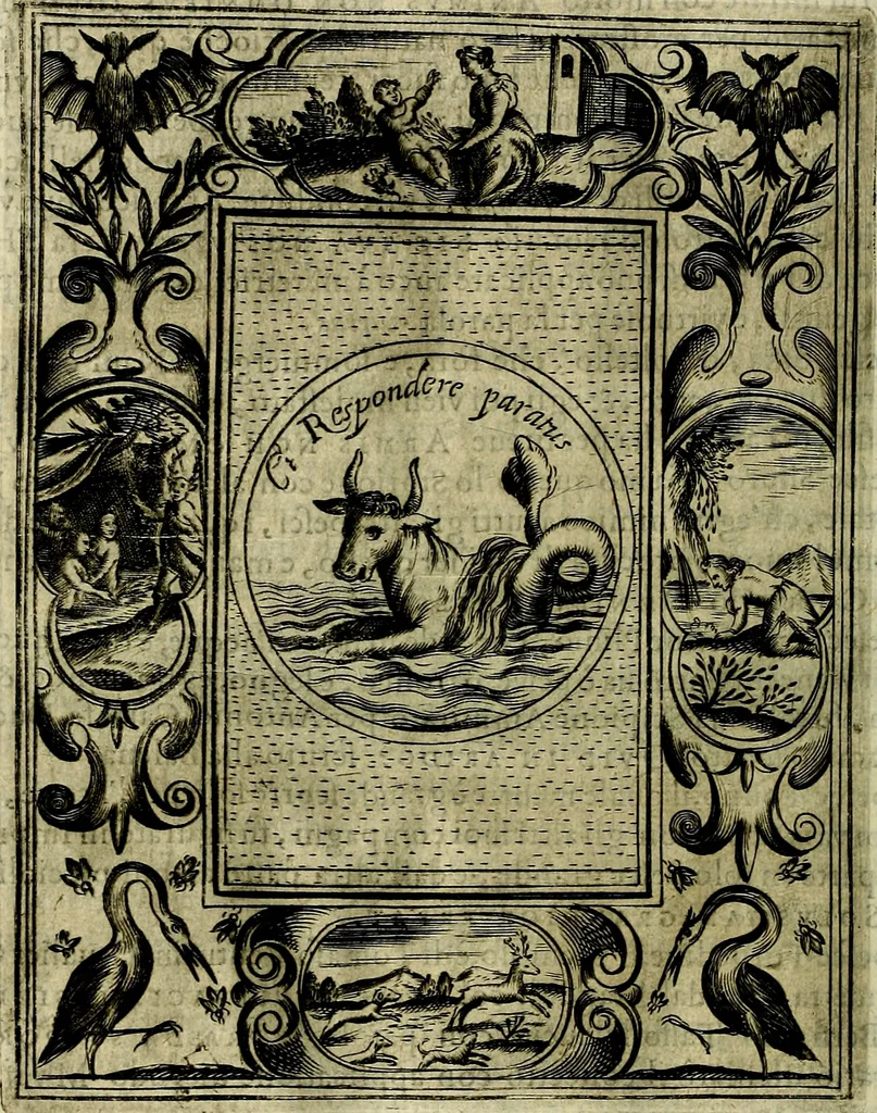 An illustration from Teatro d'imprese, 1623, leaf 1075