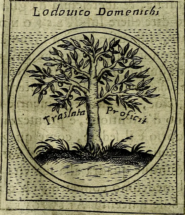 An illustration from Teatro d'imprese, 1623, leaf 1077