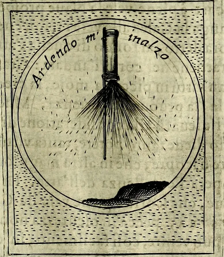 An illustration from Teatro d'imprese, 1623, leaf 1108