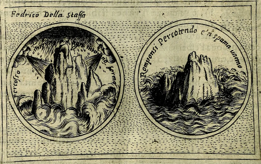 An illustration from Teatro d'imprese, 1623, leaf 1131