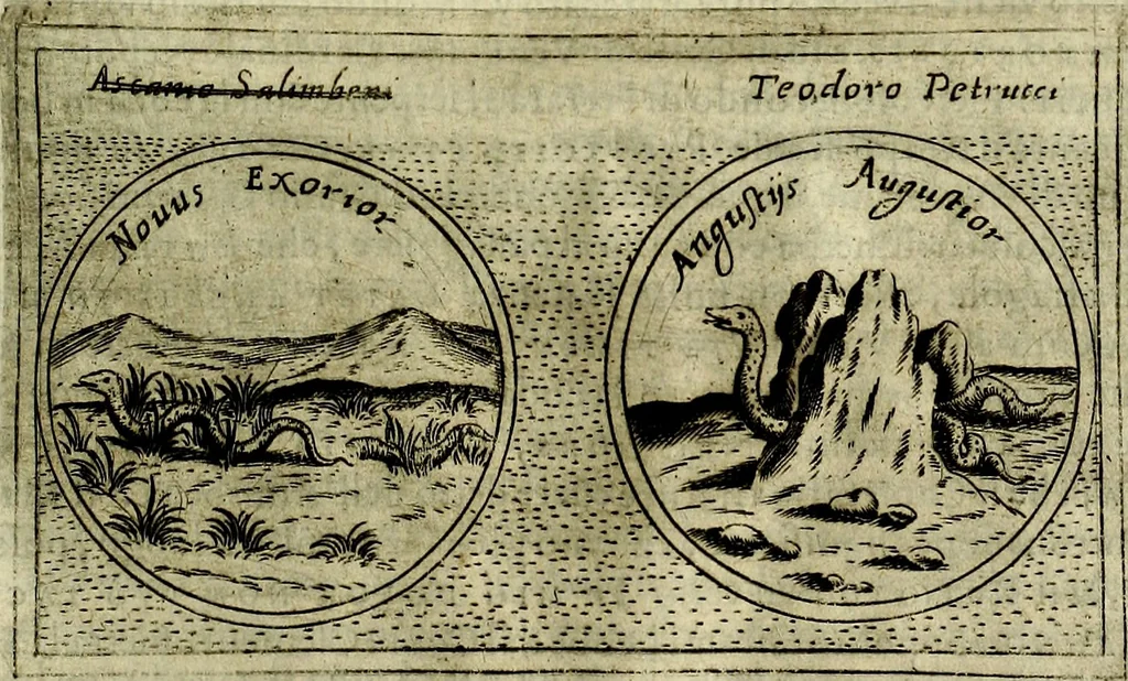 An illustration from Teatro d'imprese, 1623, leaf 1140