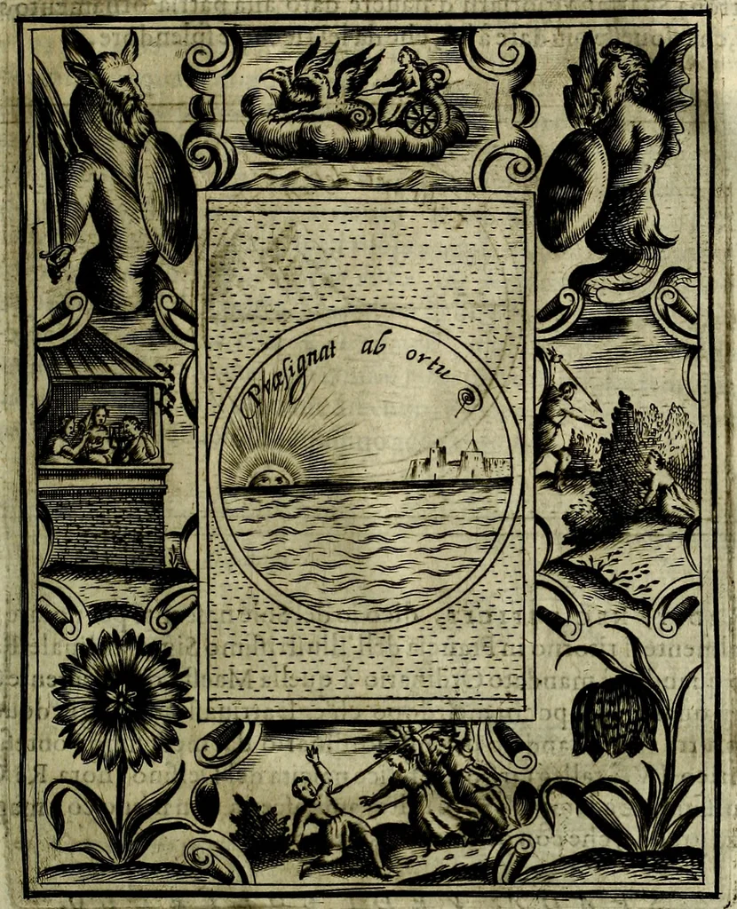 An illustration from Teatro d'imprese, 1623, leaf 1164