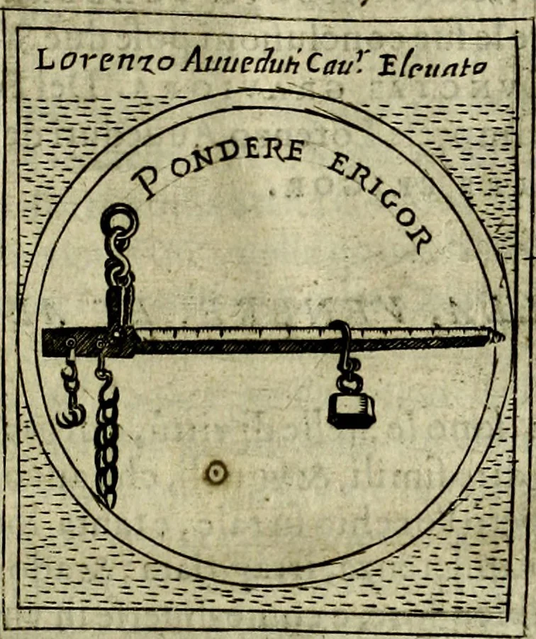 An illustration from Teatro d'imprese, 1623, leaf 1178
